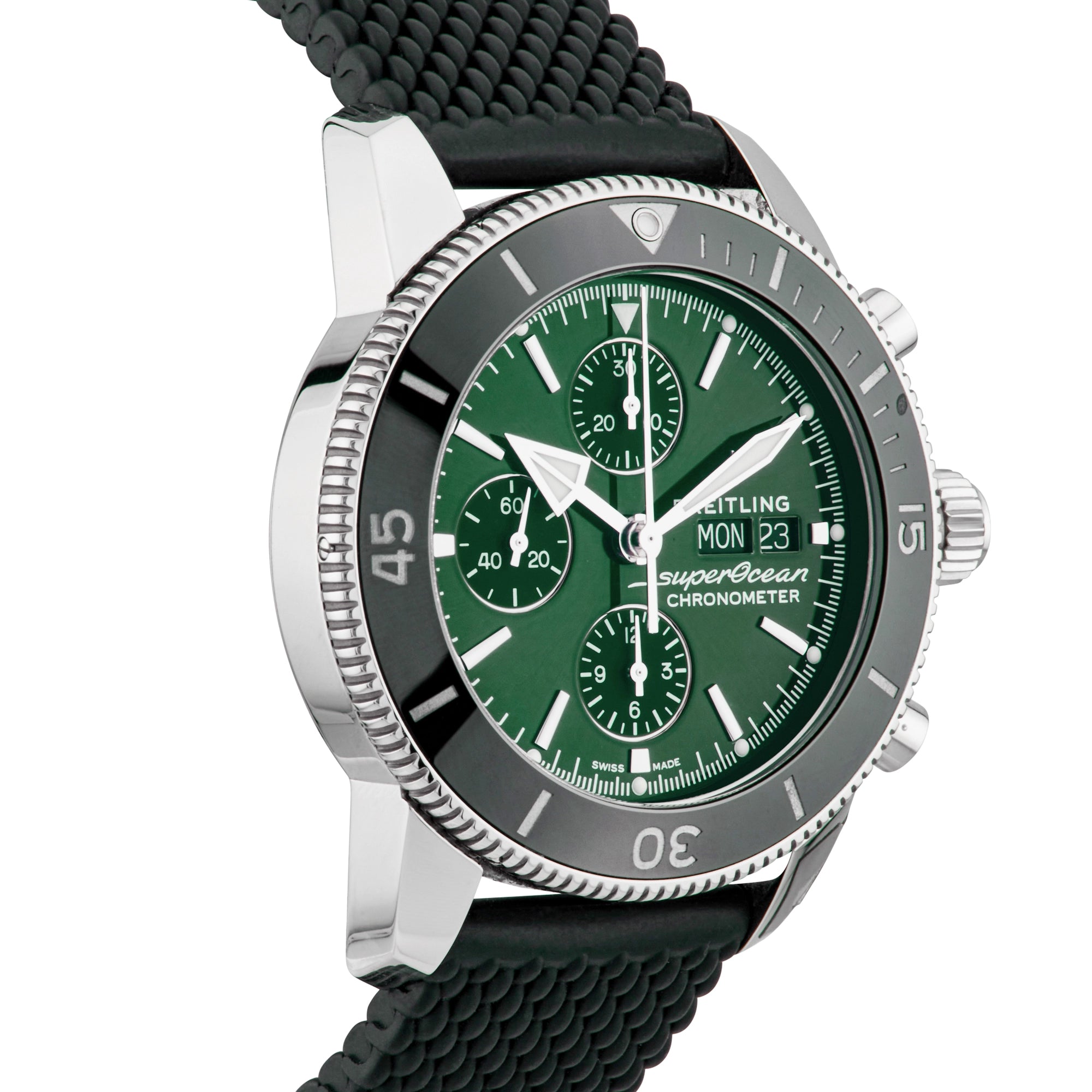 Breitling Superocean Heritage Day/Date 44mm Green Dial Watch (2022)