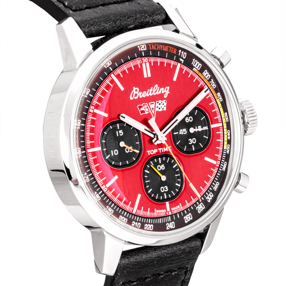 Pre-Owned Breitling Top Time Corvette Special Edition Red Dial Men's Watch (2022) - Berry's Jewellers