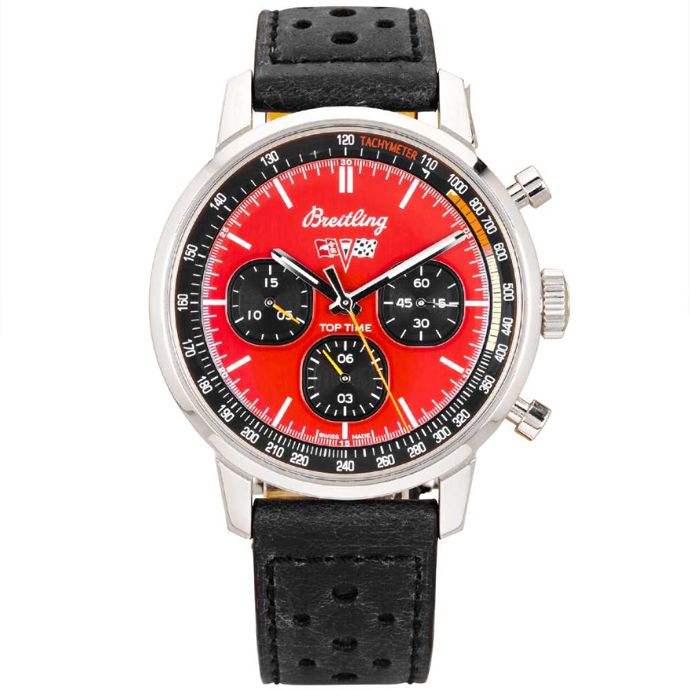 Pre-Owned Breitling Top Time Corvette Special Edition Red Dial Men's Watch (2022) - Berry's Jewellers