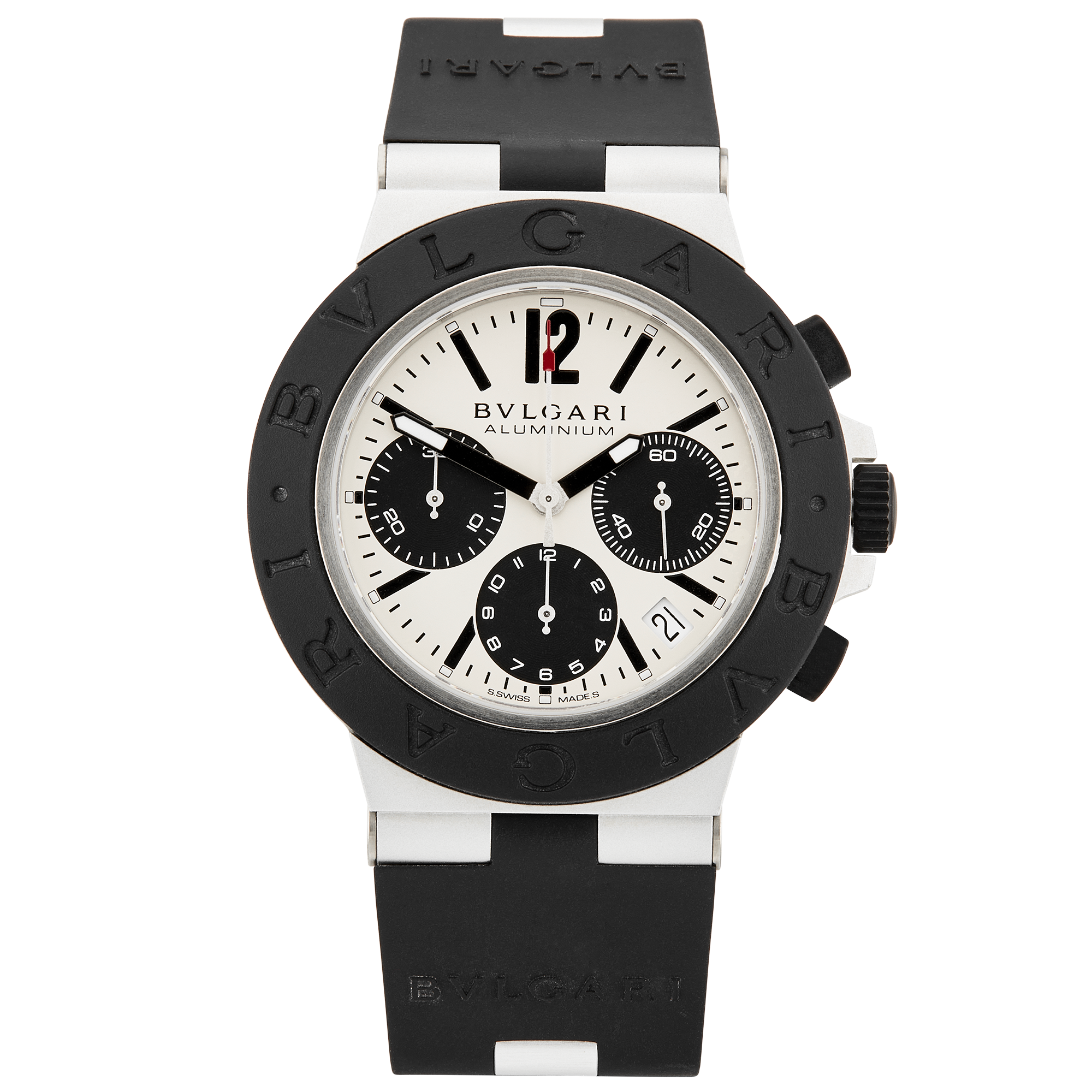 BVLGARI Aluminium 40mm Chronograph Watch