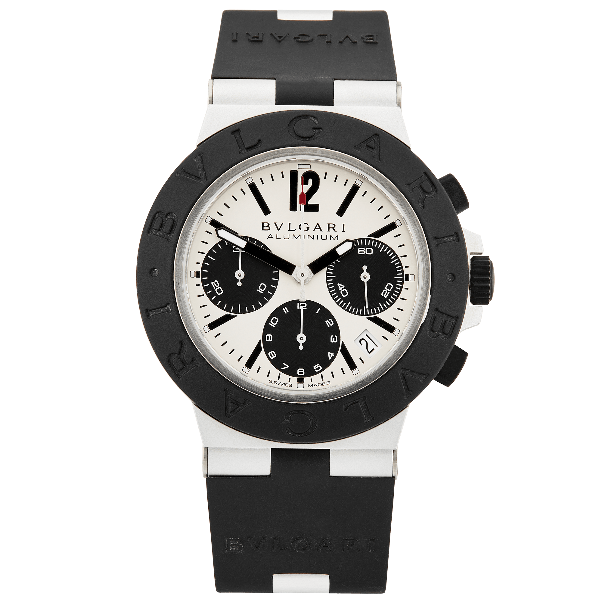 Pre-Owned BVLGARI Aluminium 40mm Chronograph Watch - Berry's Jewellers