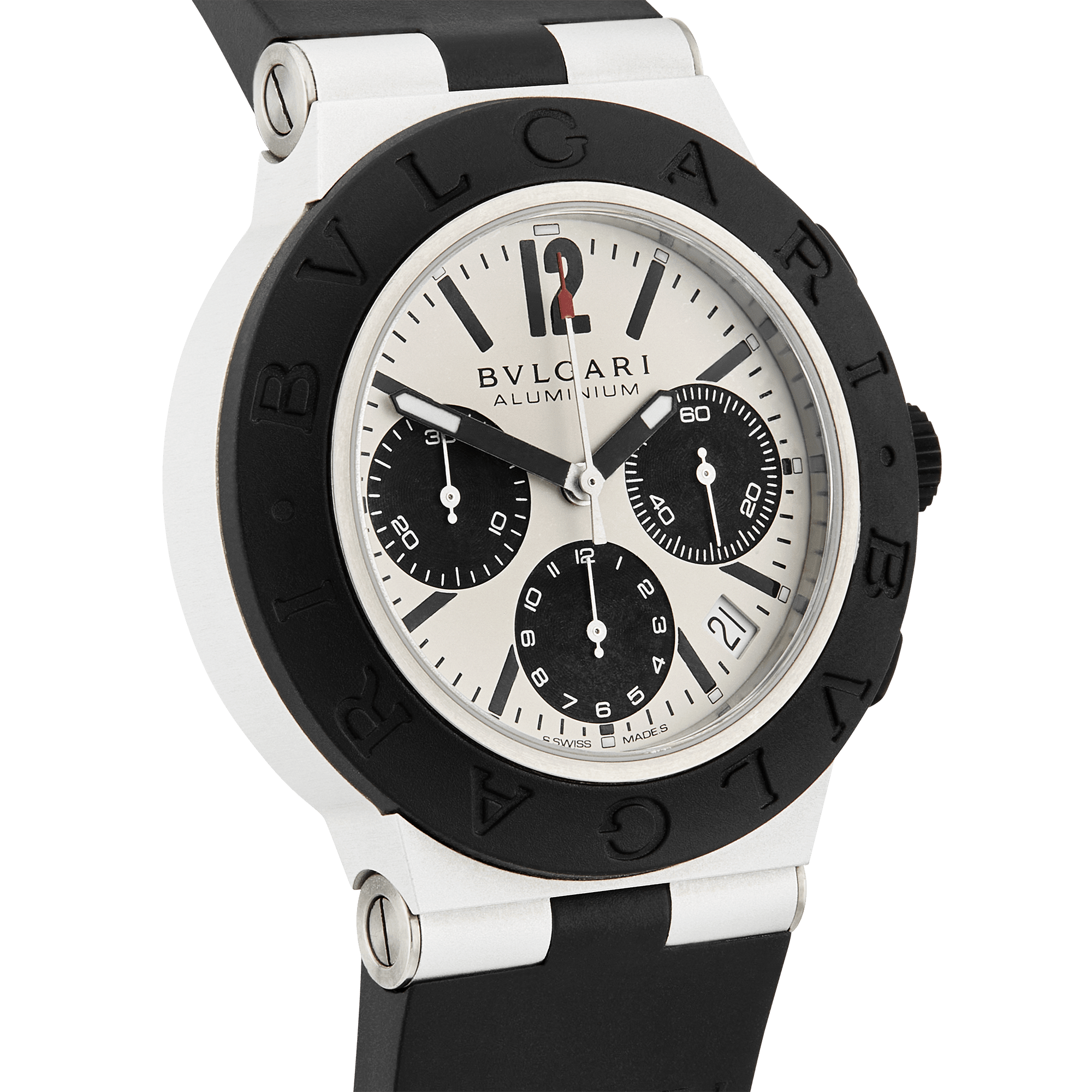 Pre-Owned BVLGARI Aluminium 40mm Chronograph Watch - Berry's Jewellers