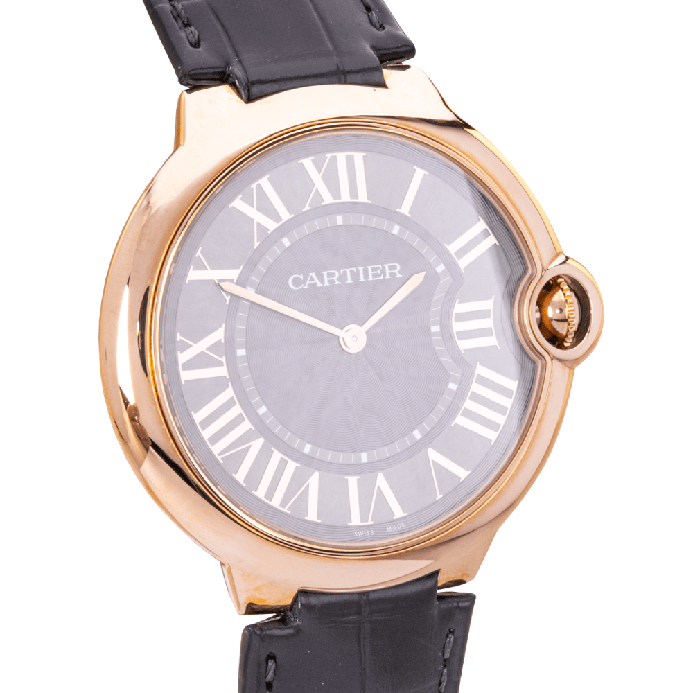 Pre-Owned Cartier Ballon Bleu 40mm 18ct Rose Gold Grey Dial Men's Watch (2019) - Berry's Jewellers