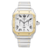 Pre-Owned Cartier Santos Large Steel & 18ct Yellow Gold Chronograph Watch (2022) - Berry's Jewellers