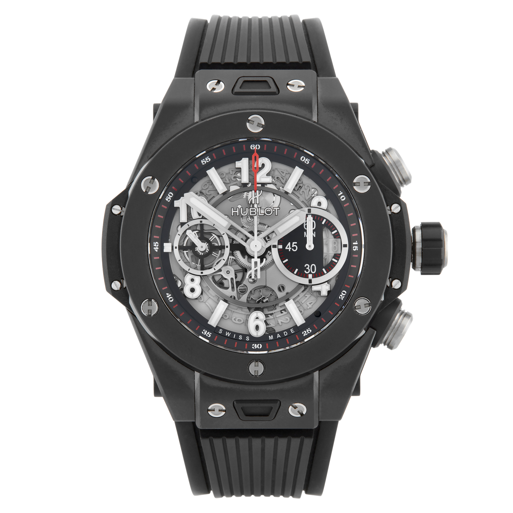 Pre-Owned Hublot Big Bang 44mm Black Ceramic Men's Chronograph Watch (2023) - Berry's Jewellers