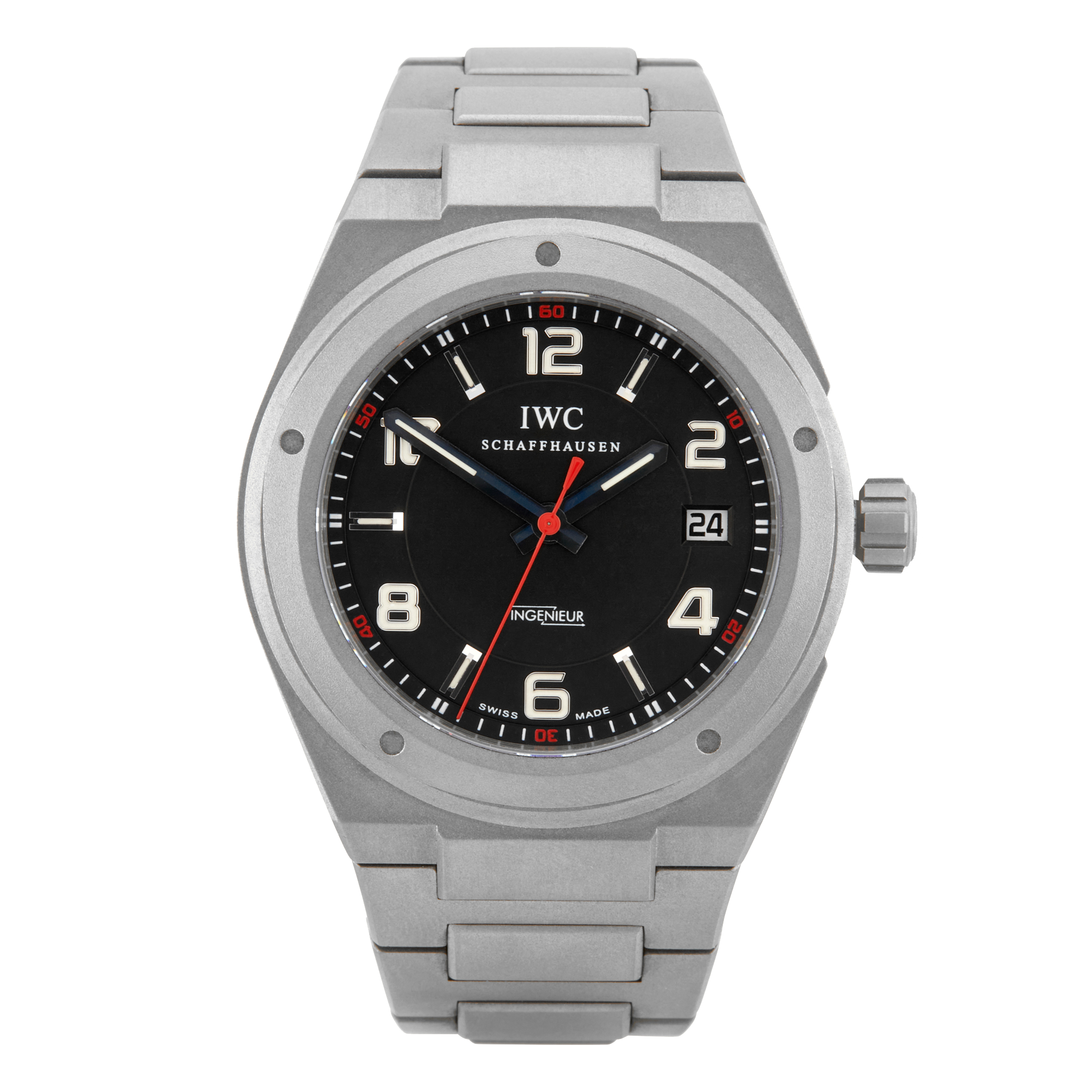 Pre-Owned IWC Schaffhausen Ingenieur 42.5mm Titanium Watch (2008) - Berry's Jewellers