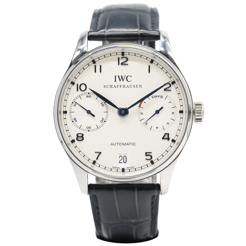 IWC Schaffhausen Portugieser Auto 7 Day Power Reserve Strap Watch