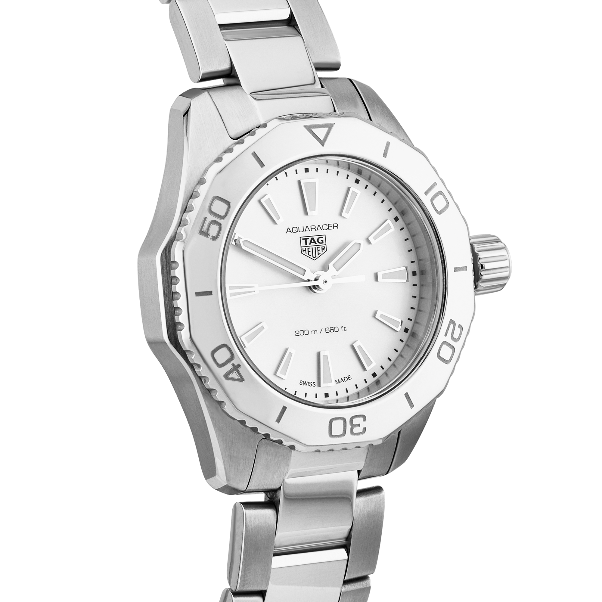 TAG Heuer Aquaracer 30mm White Mother of Pearl Dial Watch