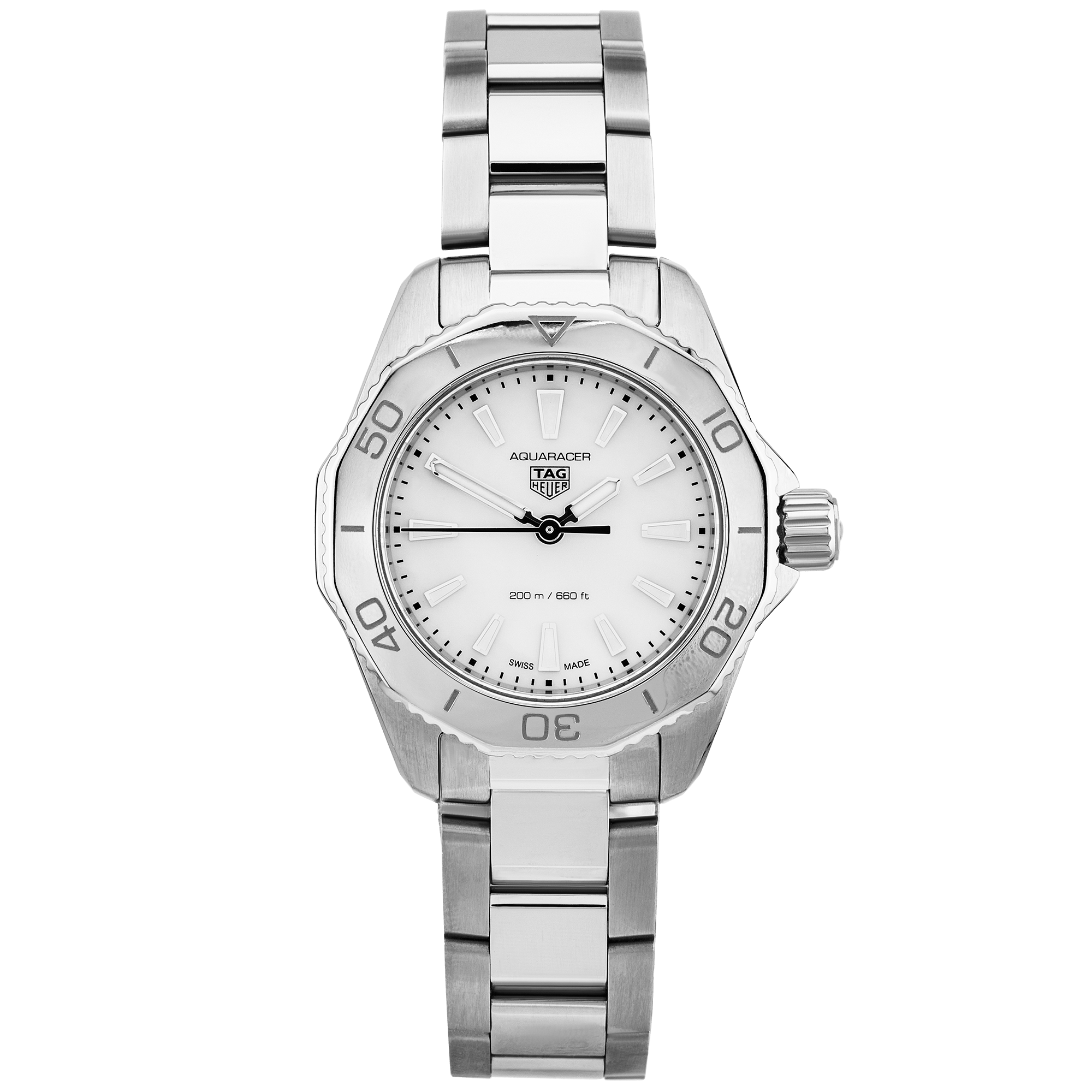 TAG Heuer Aquaracer 30mm White Mother of Pearl Dial Watch