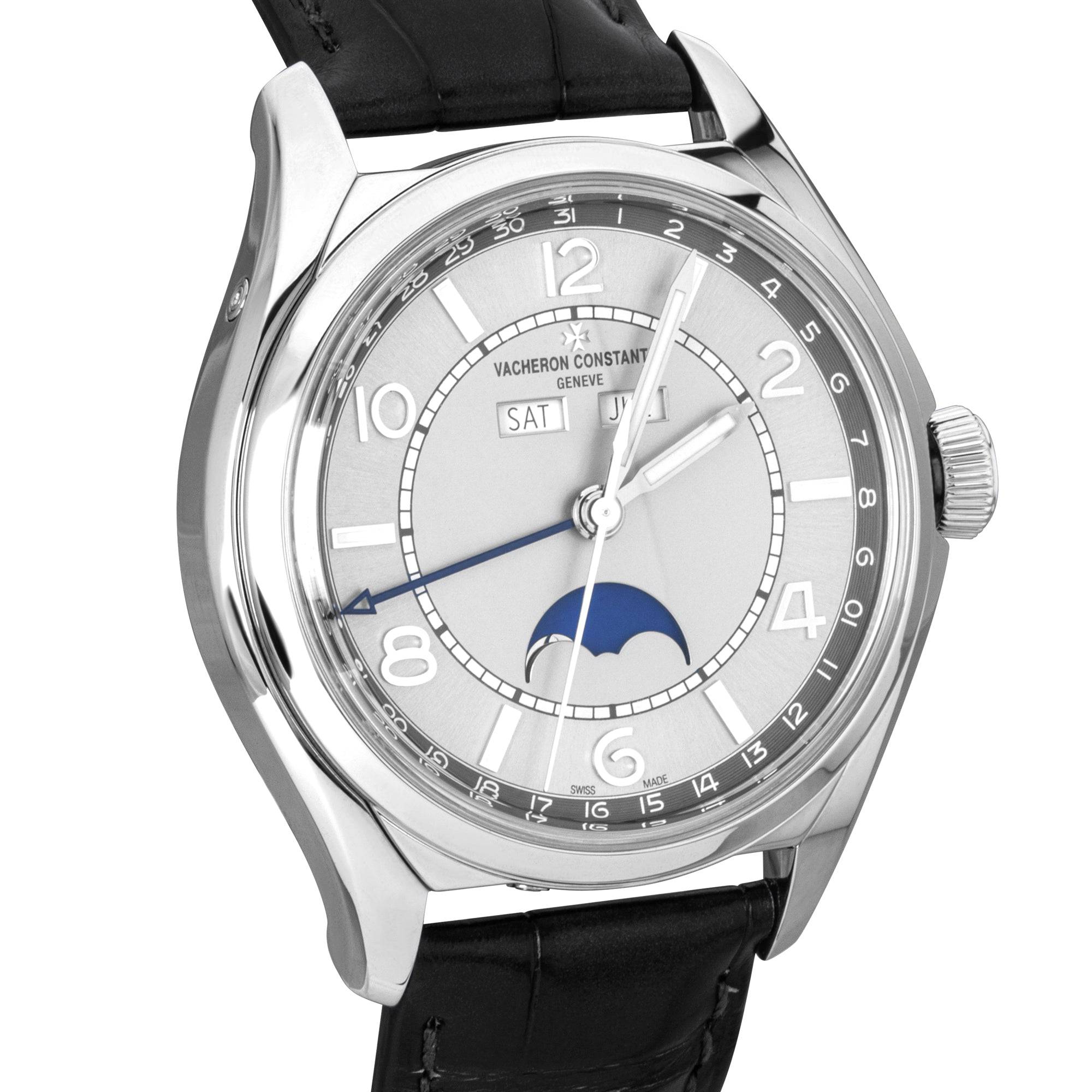 Pre-Owned Vacheron Constantin Fiftysix Complete Calendar Silver Dial Watch (2019) - Berry's Jewellers