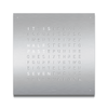 QLOCKTWO EARTH 45cm Stainless Steel Silver Wall Clock - Berry's Jewellers