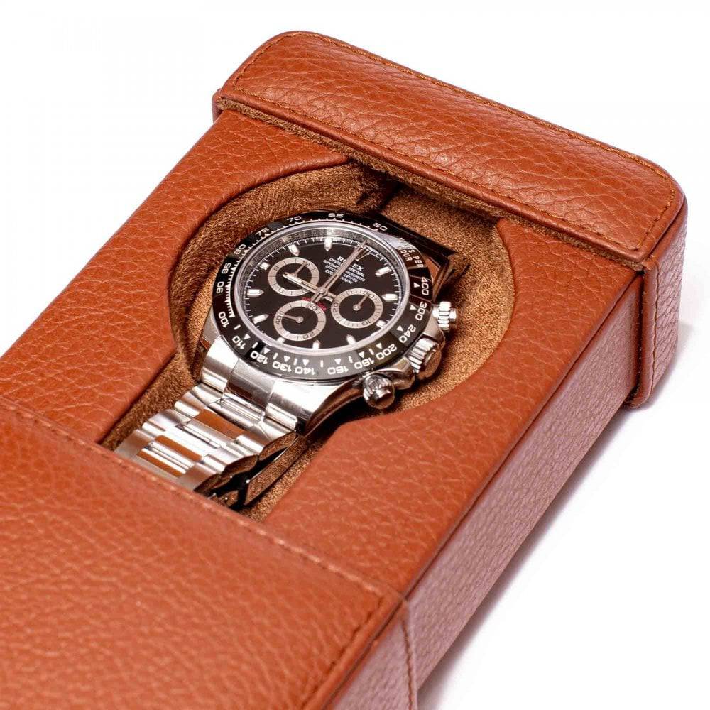 Rapport Tan Leather Single Watch Slipcase - Berry's Jewellers