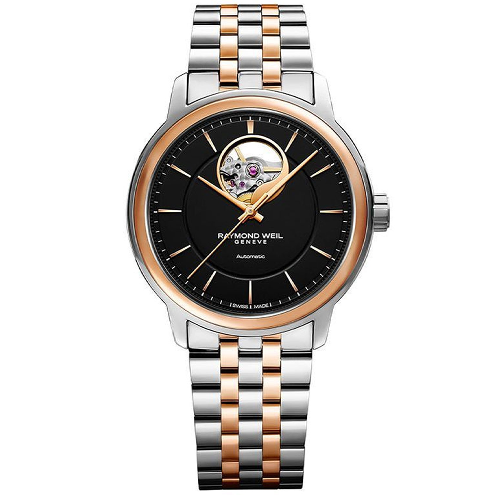 Maestro 39mm Black Dial Automatic Bracelet Watch