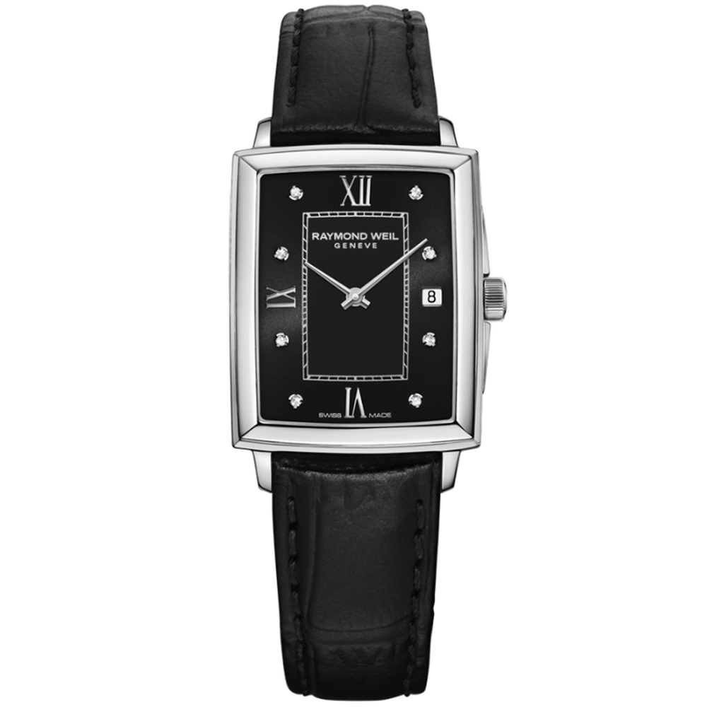 Toccata 35mm Black Dial Diamond Quartz Ladies Strap Watch