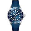 TAG Heuer Aquaracer 43mm Blue Dial & Ceramic Bezel Men's Automatic Strap Watch - Berry's Jewellers