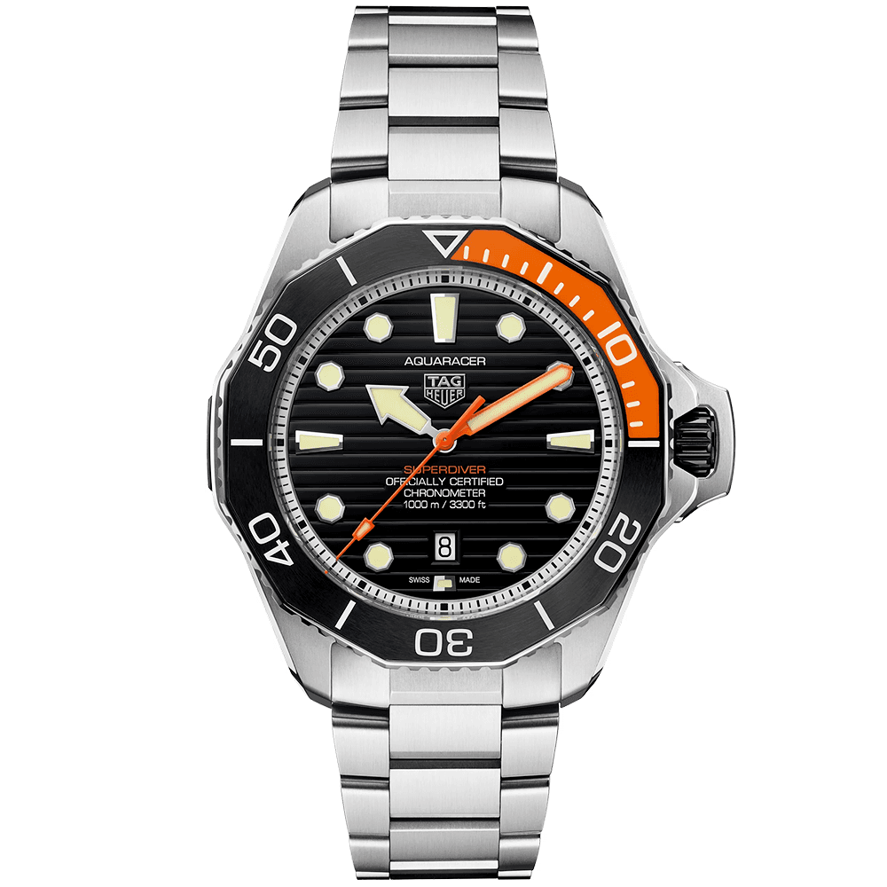 TAG Heuer Aquaracer 45mm Professional 1000 Superdiver Black Dial Men's Automatic Watch - Berry's Jewellers