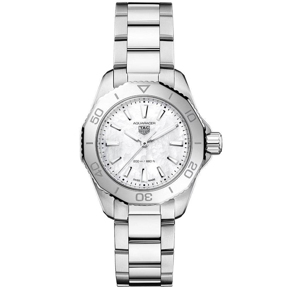 TAG Heuer Aquaracer Professional 200 30mm Mother of Pearl Dial Ladies Watch - Berry's Jewellers