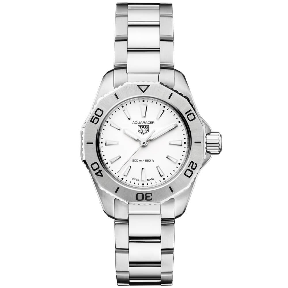 Aquaracer Professional 200 30mm Silver Dial Ladies Bracelet Watch