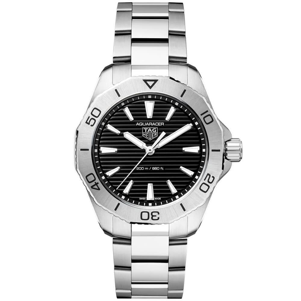 TAG Heuer Aquaracer Professional 200 40mm Black Dial Men's Bracelet Watch - Berry's Jewellers