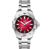 TAG Heuer Aquaracer Professional 200 40mm Smoky Red Dial Automatic Bracelet Watch - Berry's Jewellers