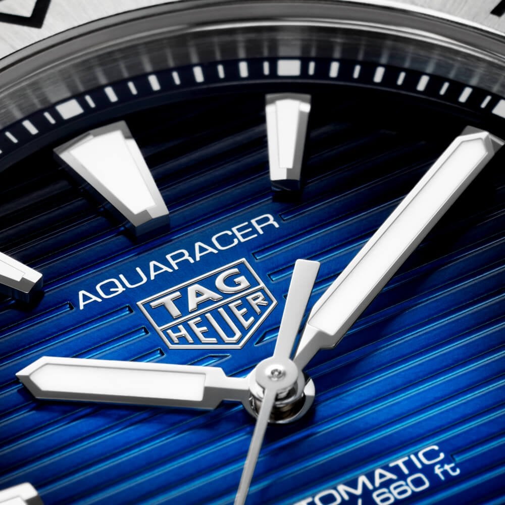 TAG Heuer Aquaracer Professional 200 Date 40mm Blue Dial Automatic Bracelet Watch - Berry's Jewellers