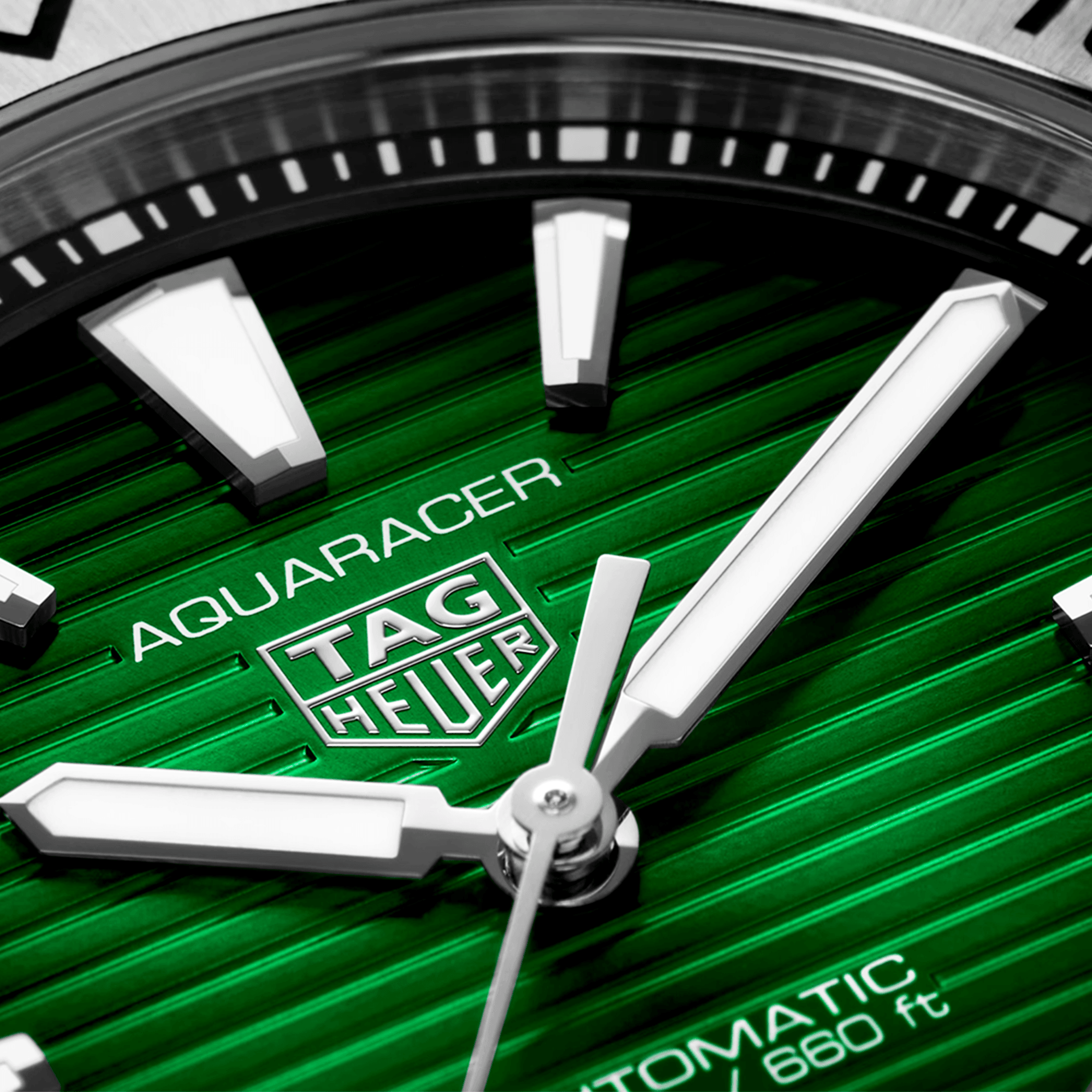 TAG Heuer Aquaracer Professional 200 Date 40mm Green Dial Automatic Bracelet Watch - Berry's Jewellers