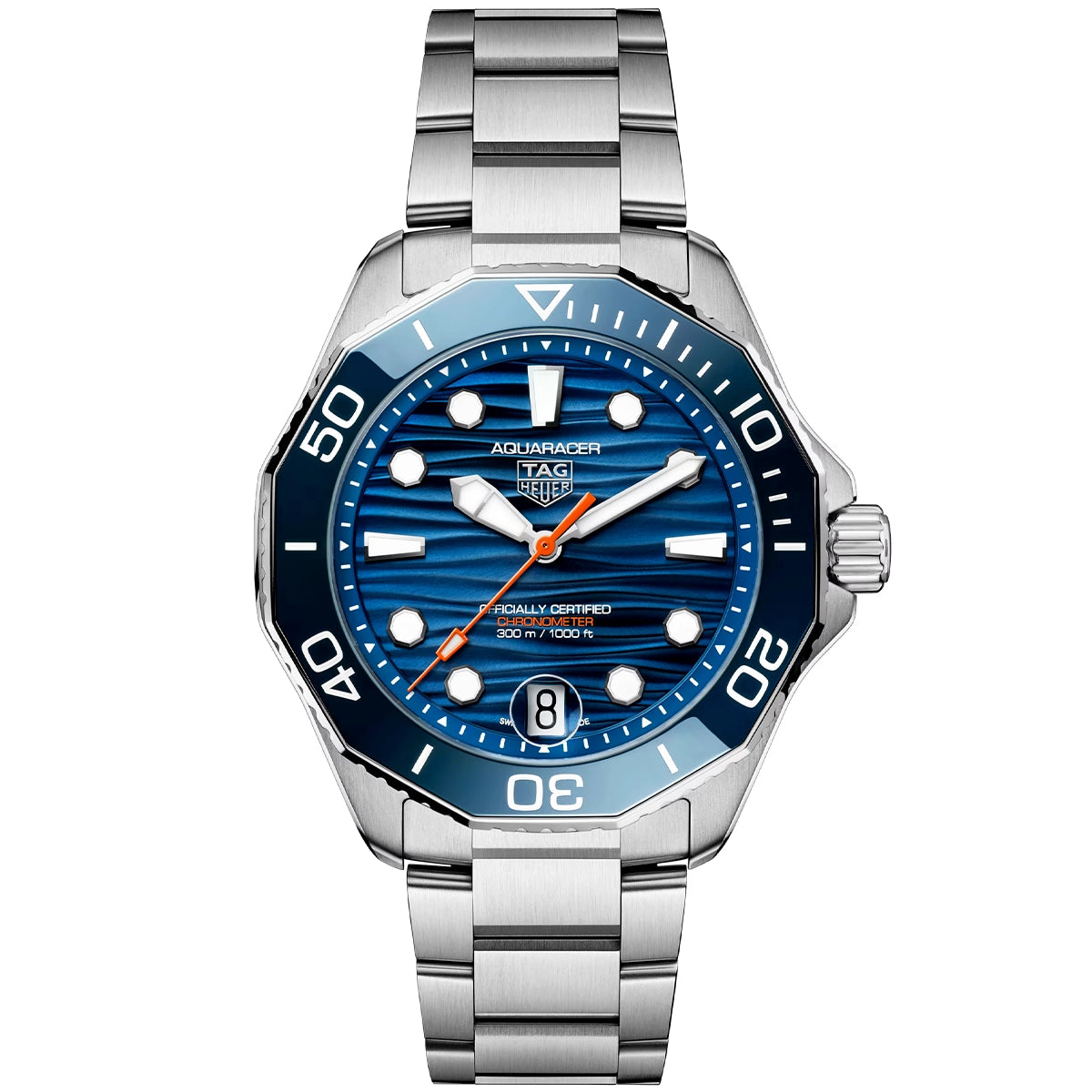 Aquaracer Professional 300 Date 42mm Blue Dial Bracelet Watch