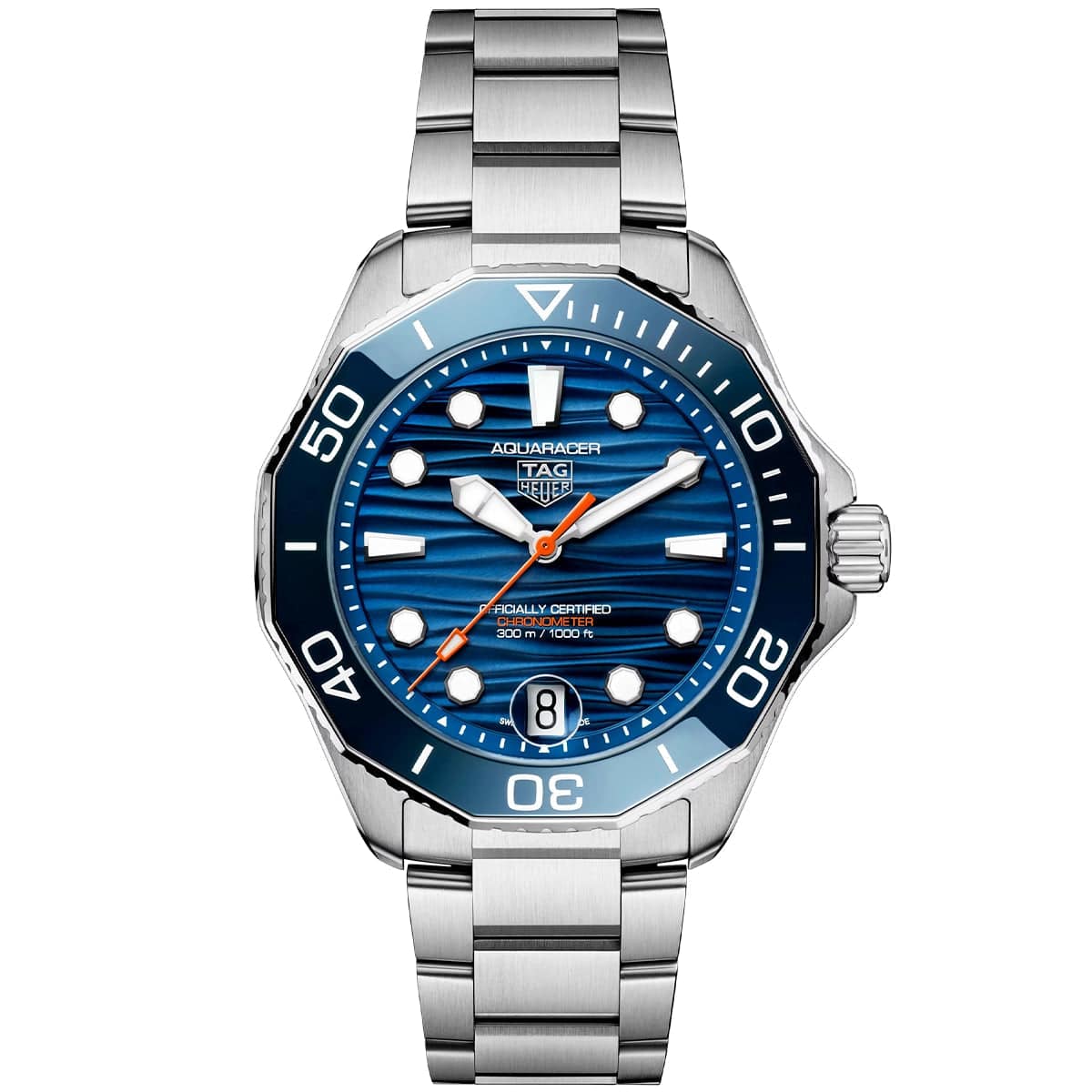 TAG Heuer Aquaracer Professional 300 Date 42mm Blue Dial Bracelet Watch - Berry's Jewellers