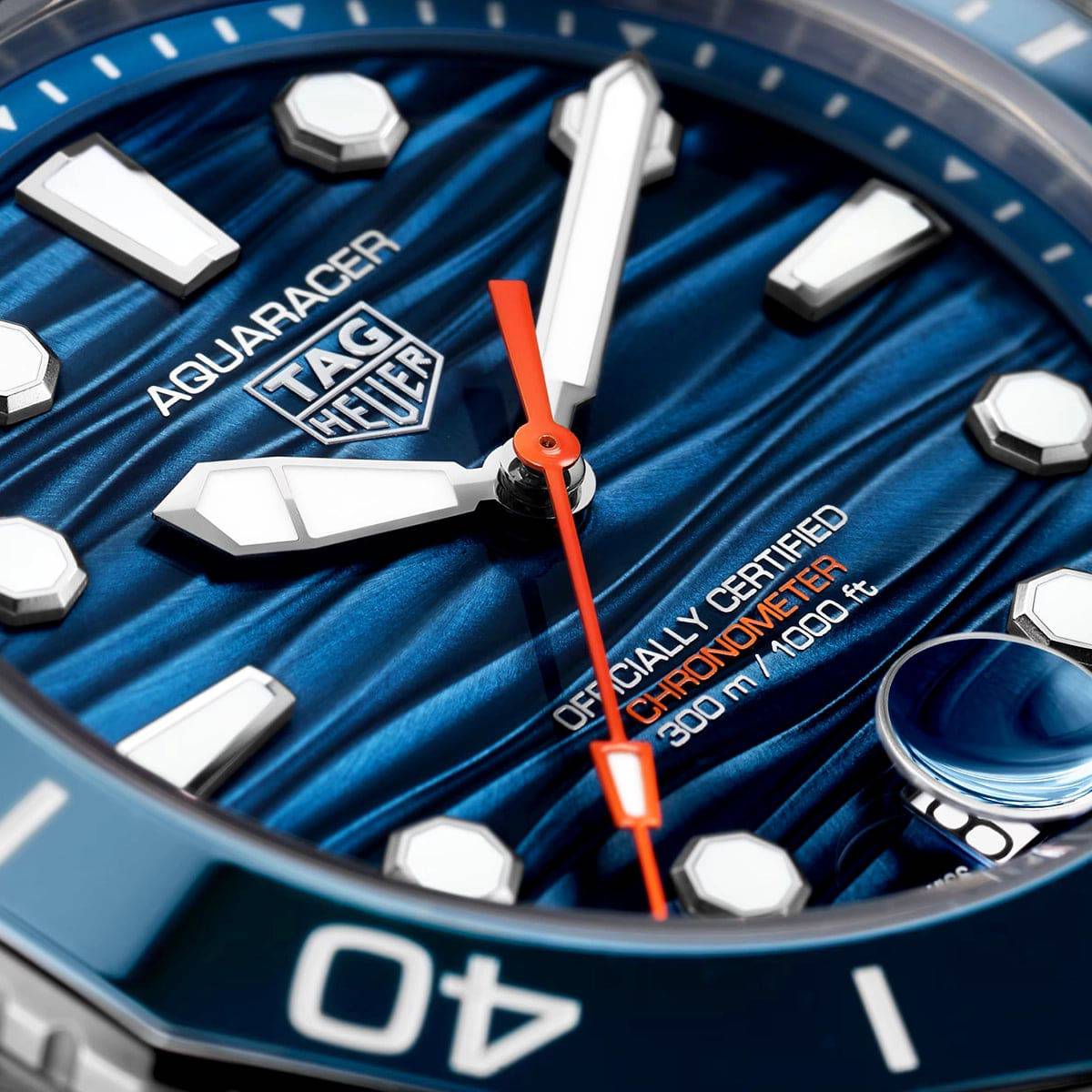 TAG Heuer Aquaracer Professional 300 Date 42mm Blue Dial Bracelet Watch - Berry's Jewellers