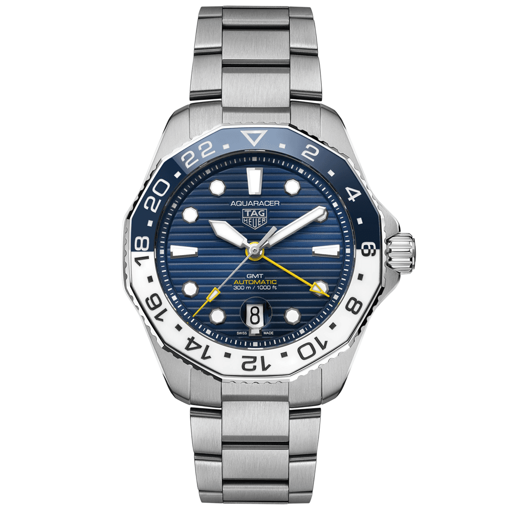 TAG Heuer Aquaracer Professional 300 GMT 43mm Bracelet Watch - Berry's Jewellers