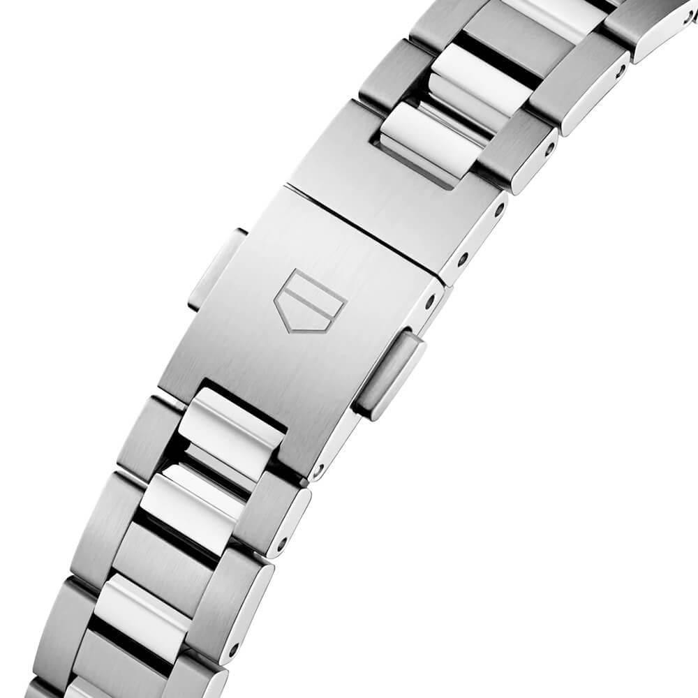 TAG Heuer Carrera 29mm White Mother of Pearl Dial Ladies Automatic Bracelet Watch - Berry's Jewellers