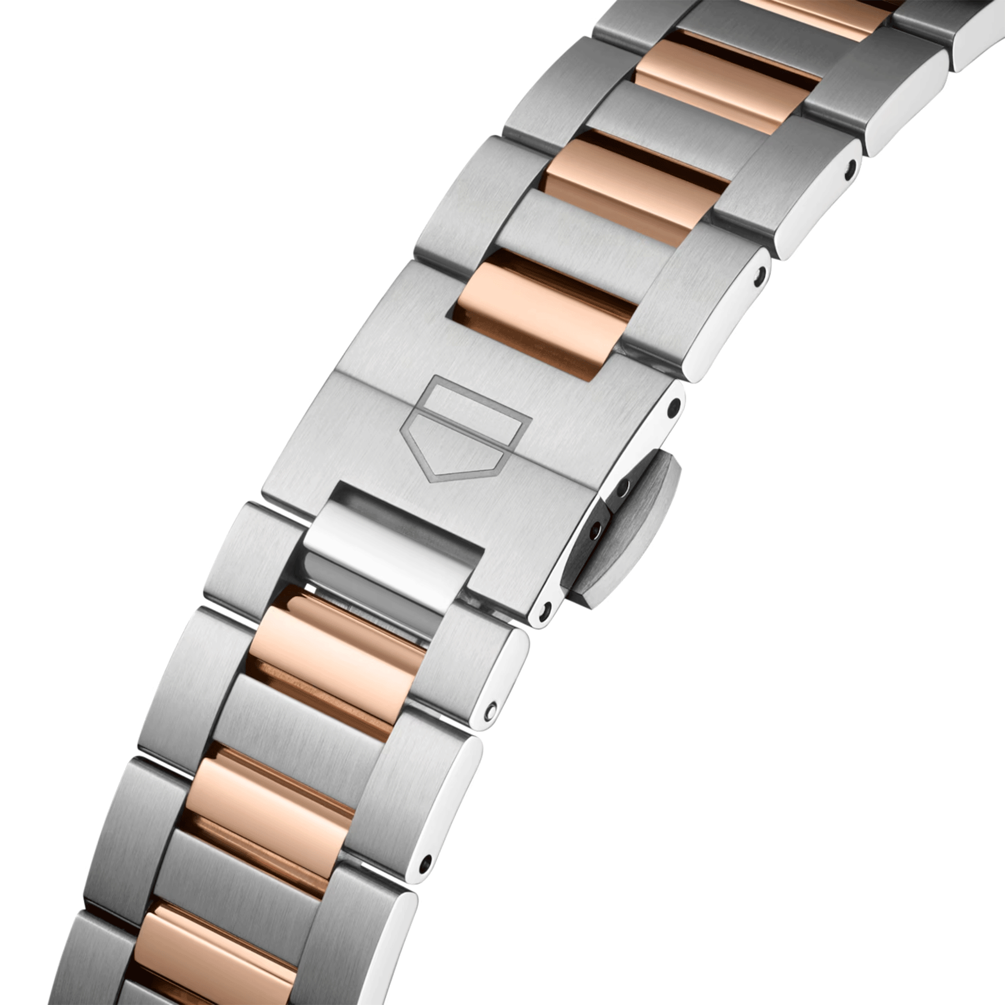 TAG Heuer Carrera 36mm Two-Tone Rose Champagne Dial Ladies Bracelet Watch - Berry's Jewellers