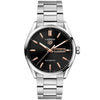 TAG Heuer Carrera 41mm Black & Rose Day/Date Dial Men's Automatic Bracelet Watch - Berry's Jewellers