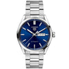 TAG Heuer Carrera 41mm Blue Day/Date Dial Men's Automatic Bracelet Watch - Berry's Jewellers