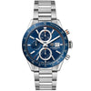 TAG Heuer Carrera Chronograph 41mm Blue Dial Men's Automatic Bracelet Watch - Berry's Jewellers