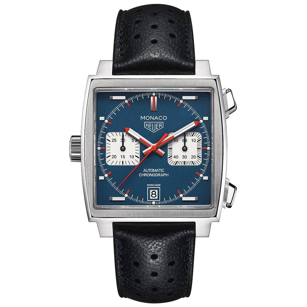 TAG Heuer Monaco Calibre 11 Blue Dial "McQueen" Chronograph Watch - Berry's Jewellers