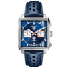 TAG Heuer Monaco x Gulf 39mm Men's Automatic Chronograph Special Edition Watch - Berry's Jewellers