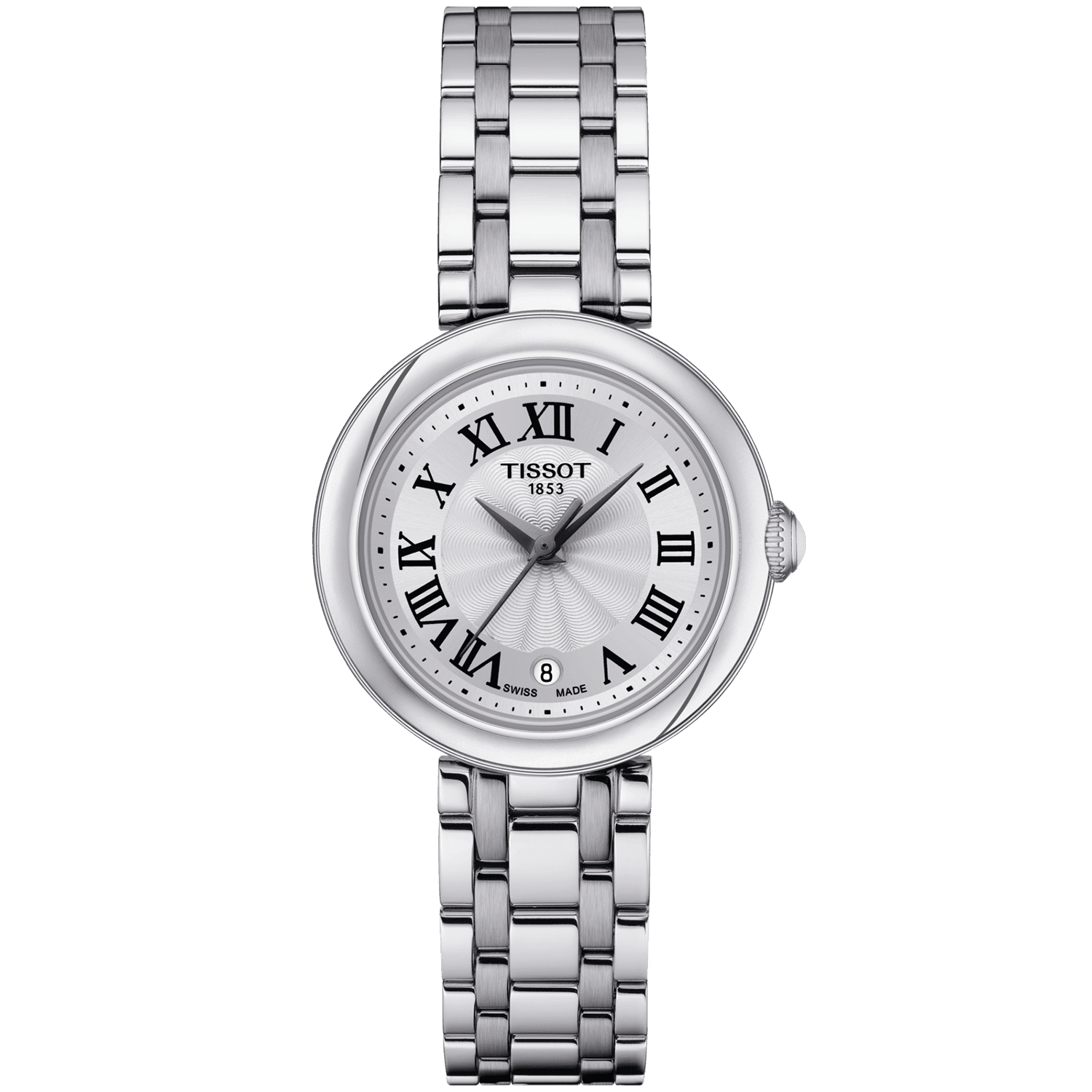 Tissot Bellissima Small Lady 26mm Steel White Dial Bracelet Watch - Berry's Jewellers