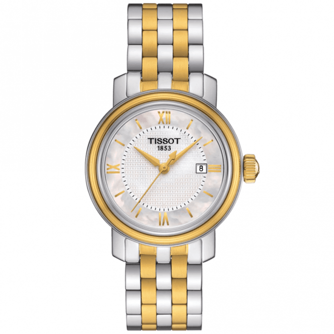 Tissot Bridgeport Lady 29mm Steel and Yellow PVD Bracelet Watch - Berry's Jewellers