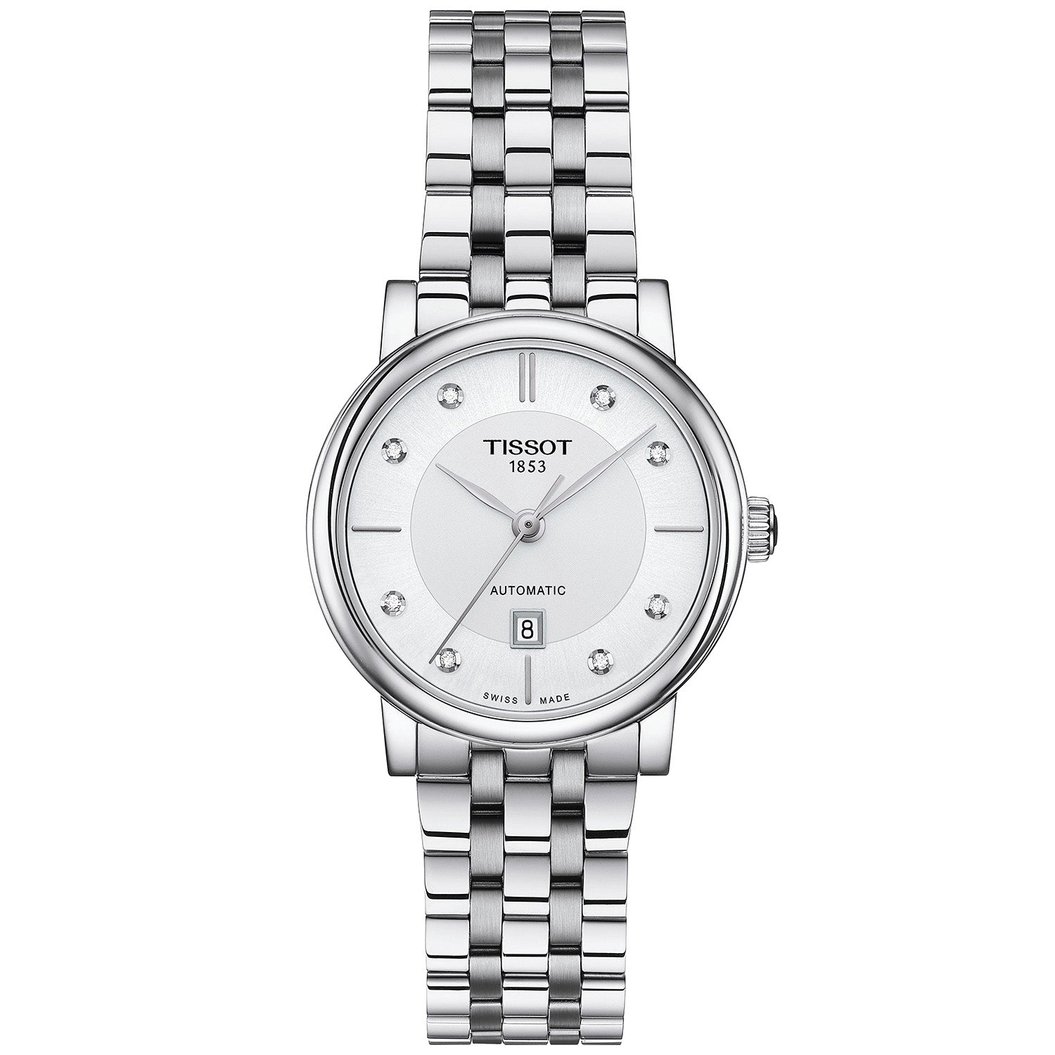 Carson 30mm Automatic Lady Steel Bracelet Watch