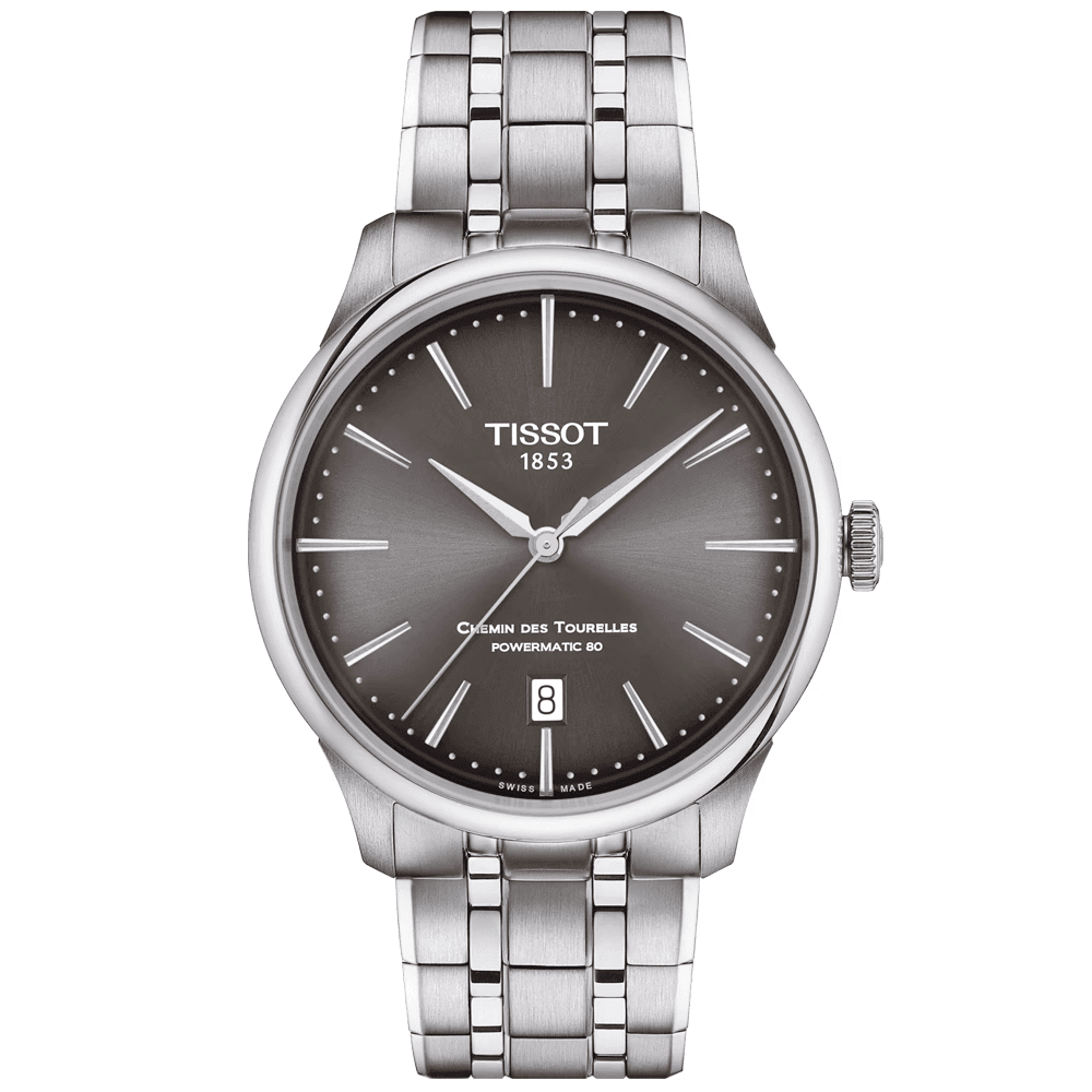 Tissot Chemin des Tourelles 39mm Automatic Bracelet Watch - Berry's Jewellers