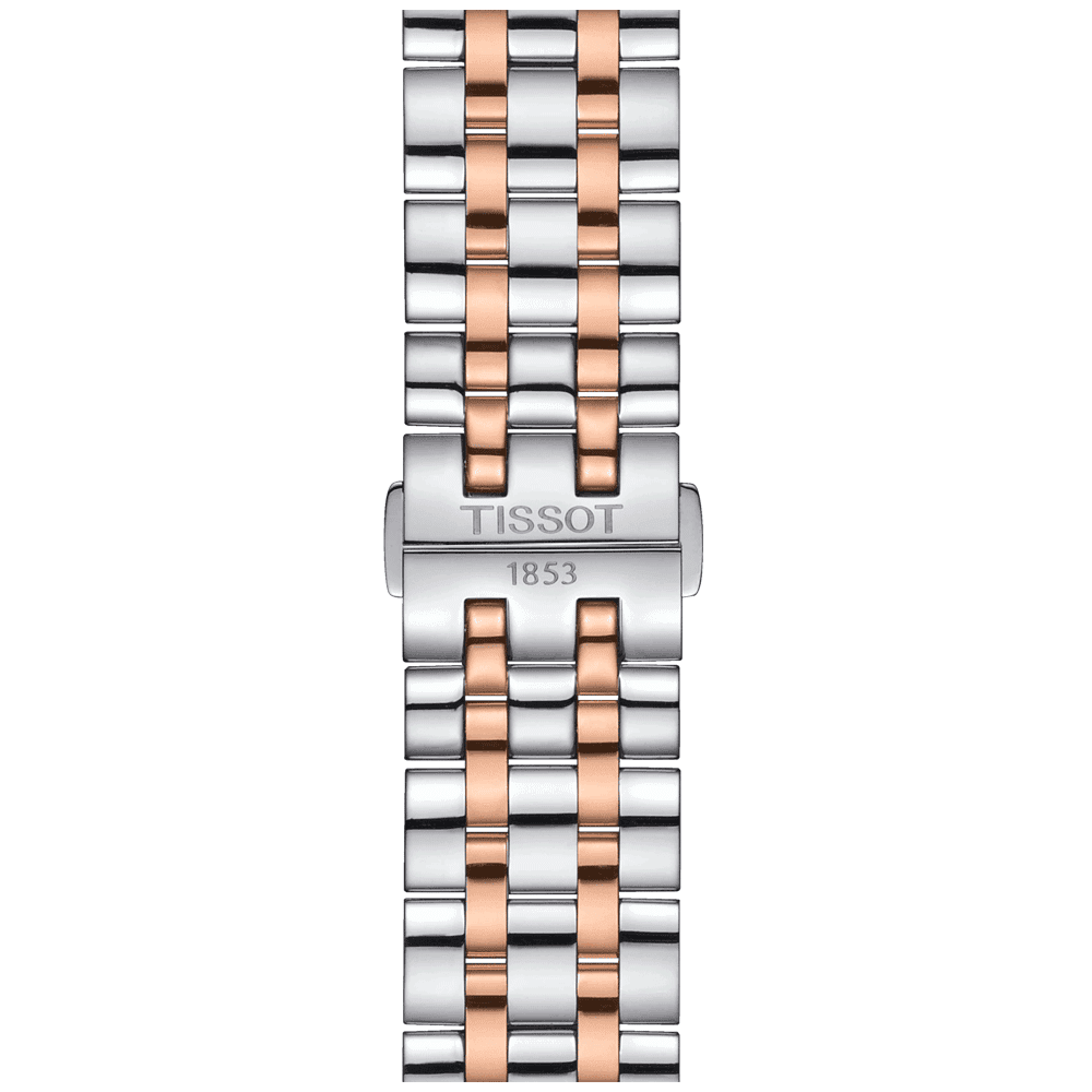 Tissot Classic 42mm Dream Steel and Rose PVD Watch - Berry's Jewellers