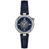 Tissot Desire Small Ladies 28mm Steel Silver/Blue Dial Strap Watch - Berry's Jewellers