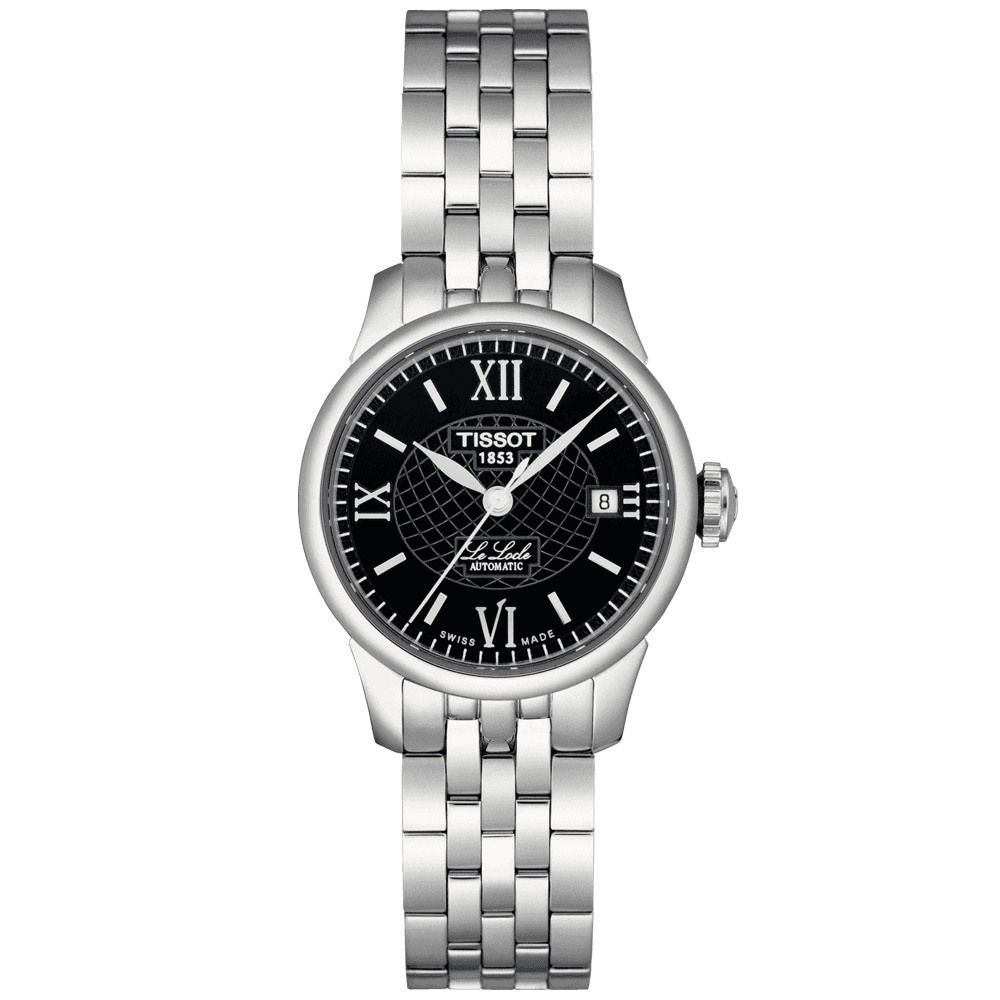 Tissot Le Locle 25mm Black Dial Automaticl Bracelet Watch - Berry's Jewellers