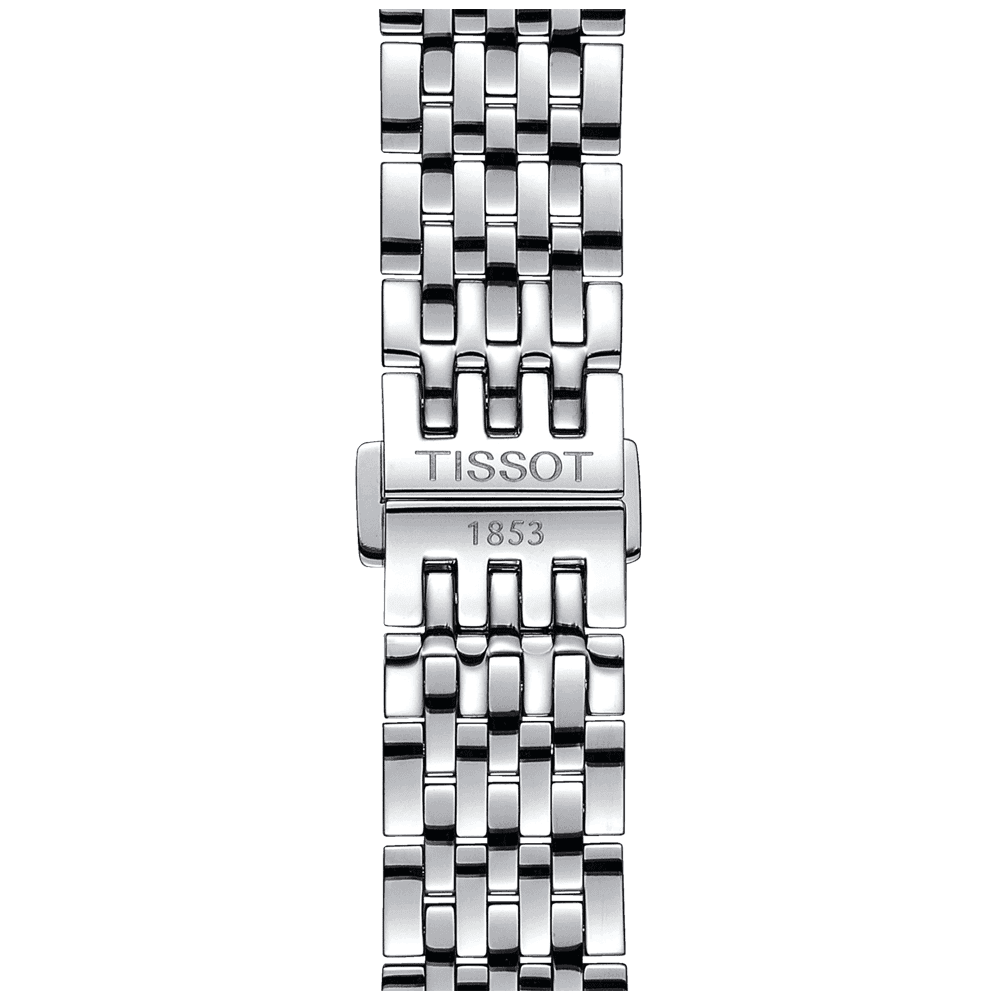 Tissot Le Locle 39mm Black Guilloche Dial Bracelet Watch - Berry's Jewellers