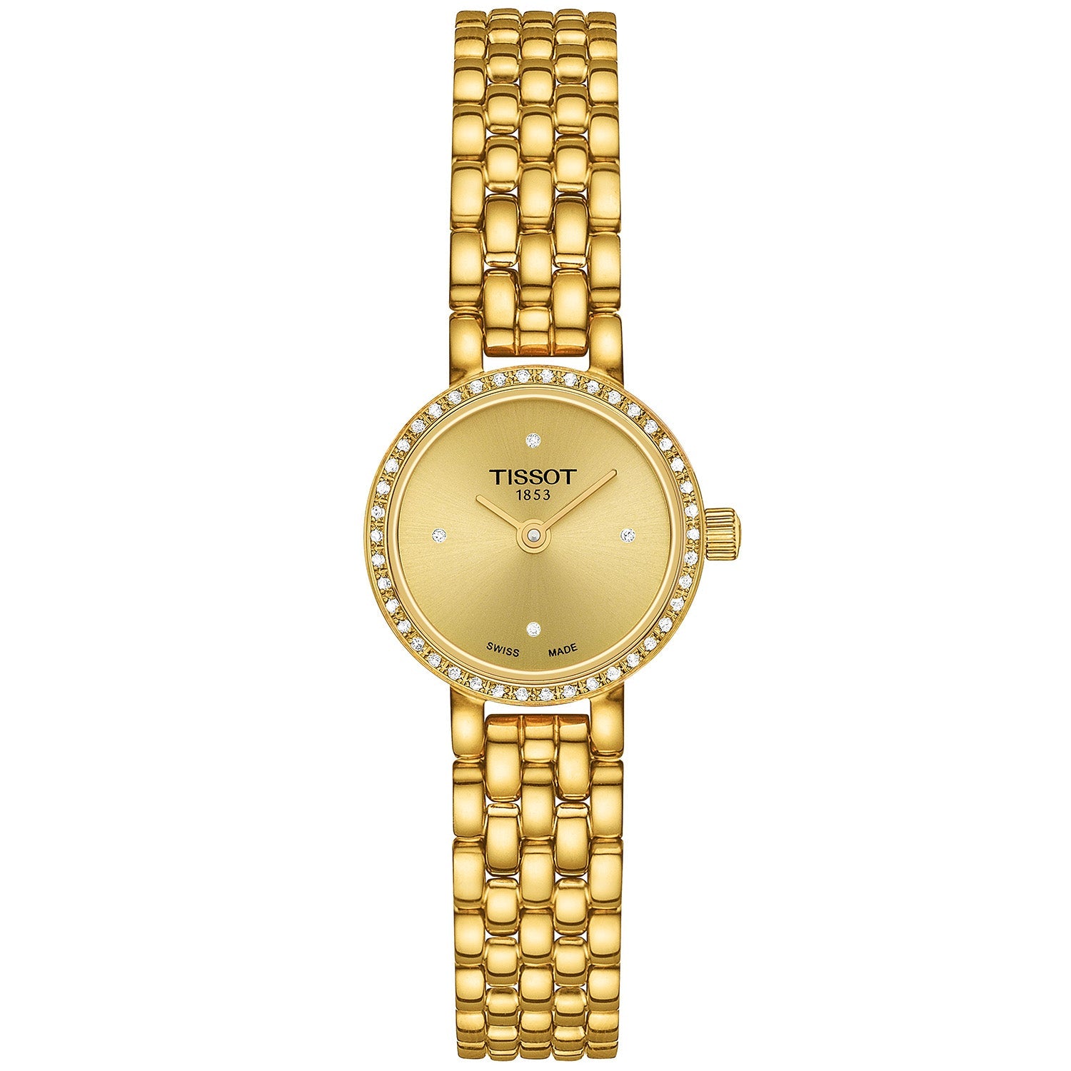 Lovely 19.50mm Champange Dial Quartz Yellow Gold PVD Bracelet Watch