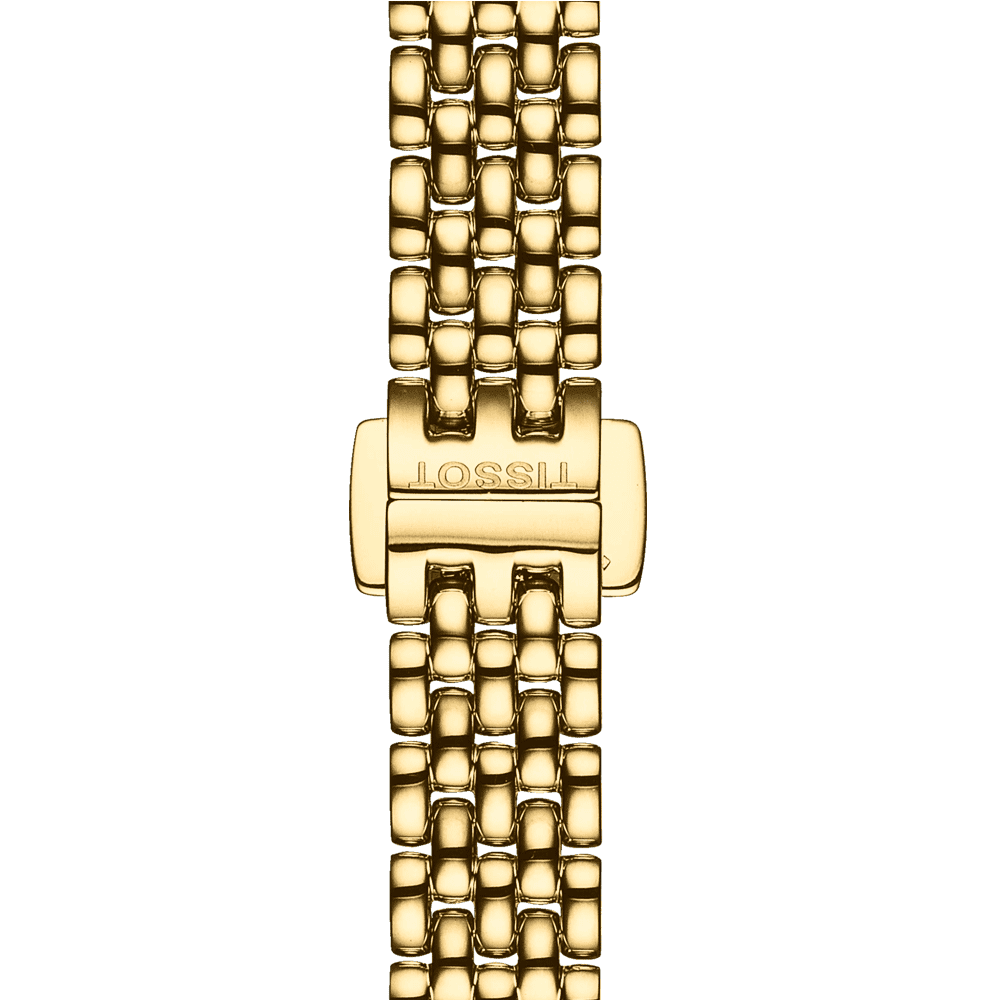 Tissot Lovely 19.50mm Champange Dial Quartz Yellow Gold PVD Bracelet Watch - Berry's Jewellers