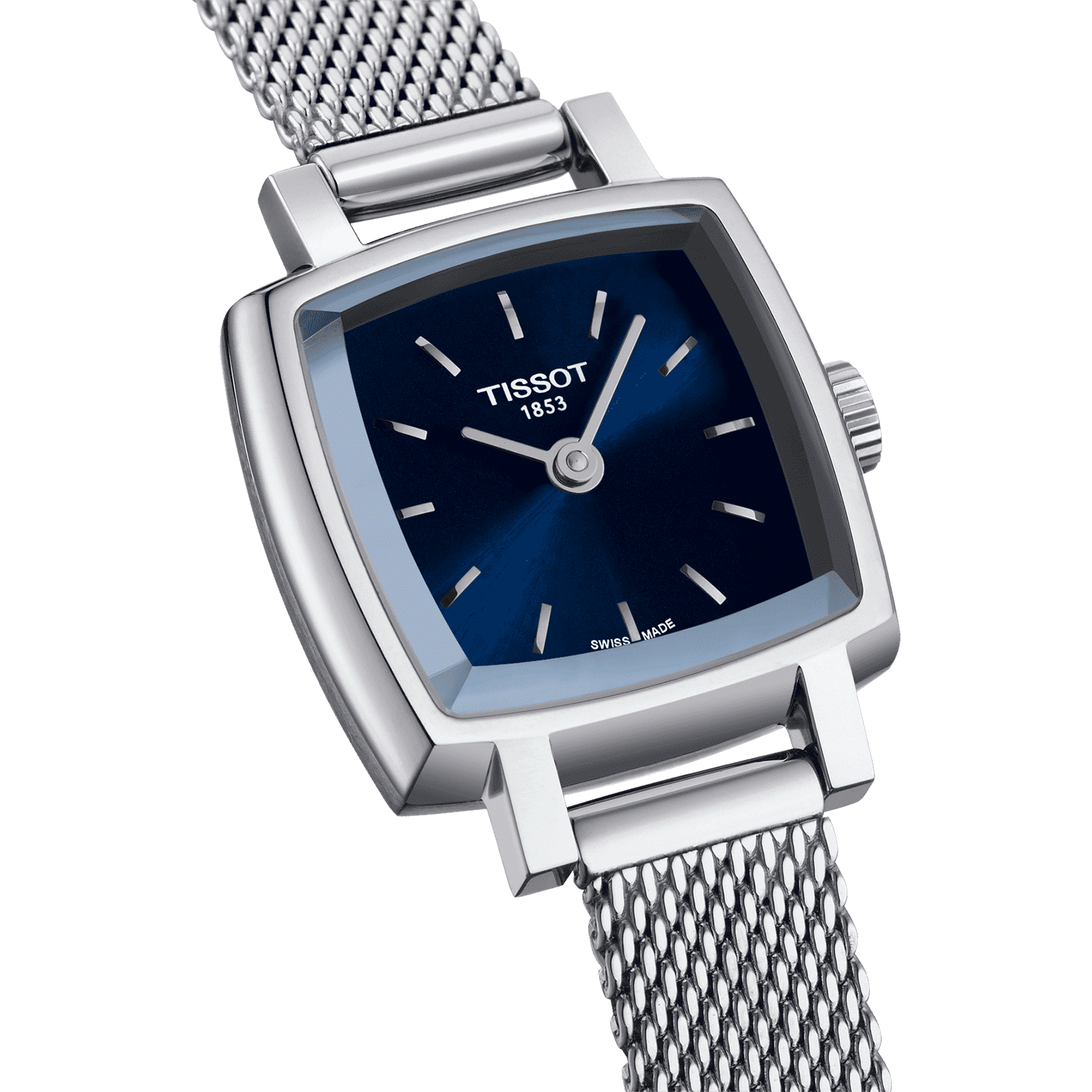 Tissot Lovely Square 20mm Blue Dial Ladies Watch - Berry's Jewellers