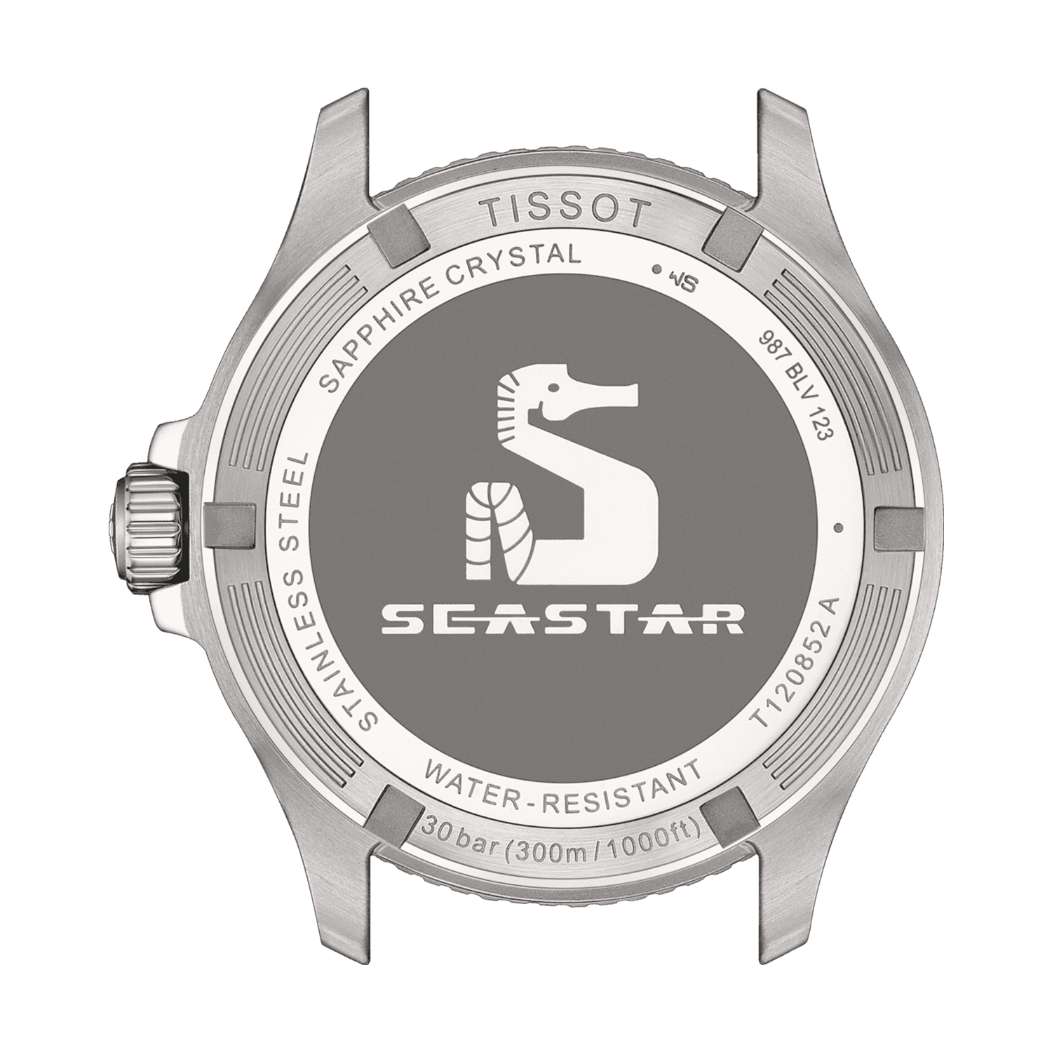 Seastar 1000 40mm Black and Brown Bezel Quartz Bracelet Watch