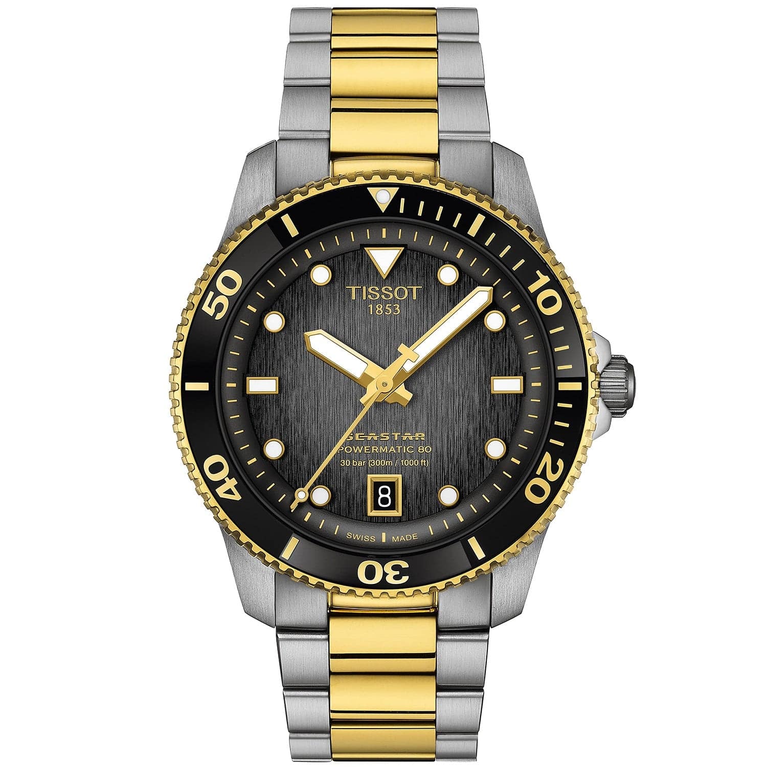 Seastar 1000 40mm Steel and Gold Automatic Bracelet Watch